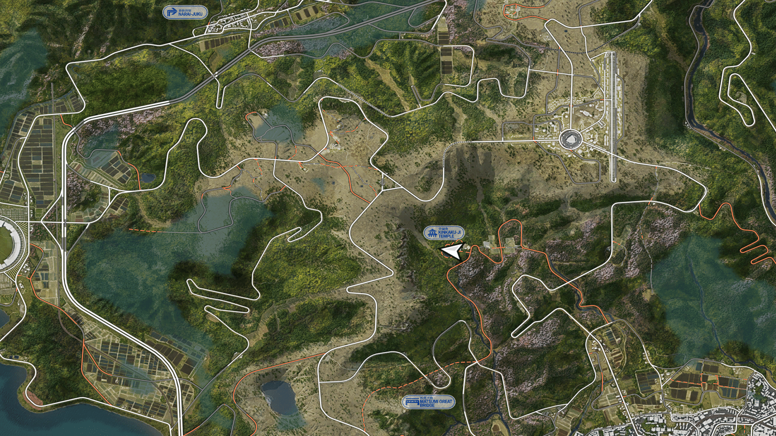 Screenshot of Kinkau-Ji Temple Map Location in Forza Horizon 6