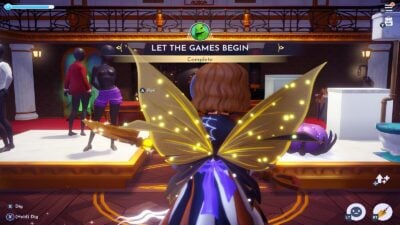 Screenshot of Player Completing Let the Games Begin Quest in Disney Dreamlight Valley used as the Featured Image