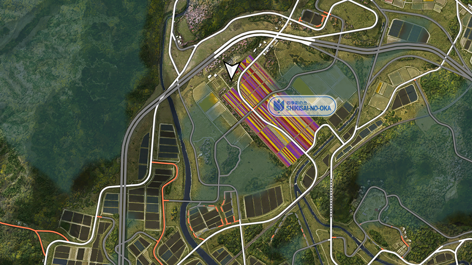 Screenshot of the Hokubu Region Treasure Hunt Chest Map Location in Forza Horizon 6