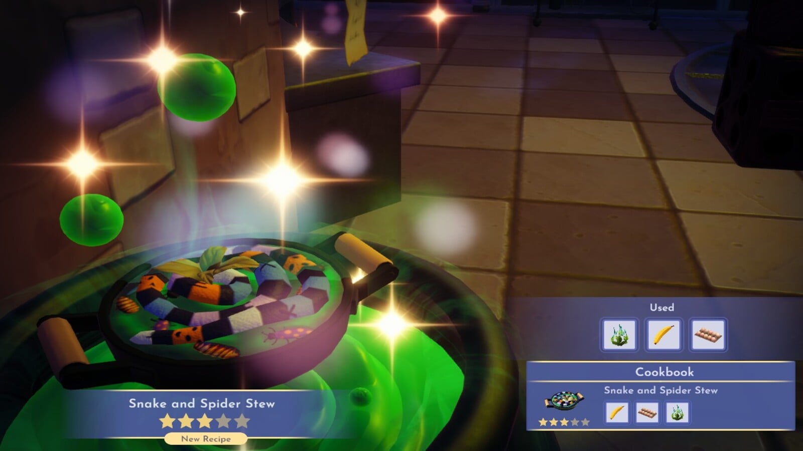 Snake and Spider Stew in Disney Dreamlight Valley