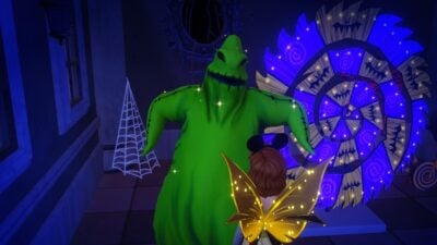 Talking to Oogie Boogie in Disney Dreamlight Valley