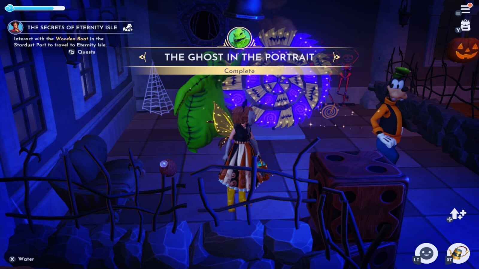 The Ghost in the Portrait Quest Completion Disney Dreamlight Valley