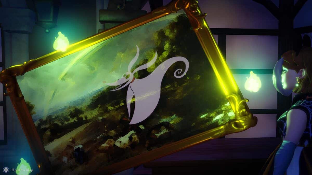 Screenshot of Zero in Painting Disney Dreamlight Valley used as the featured image.