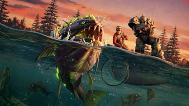 Promotional artwork for Gone Fission used on the Fallout Patch notes news guide.